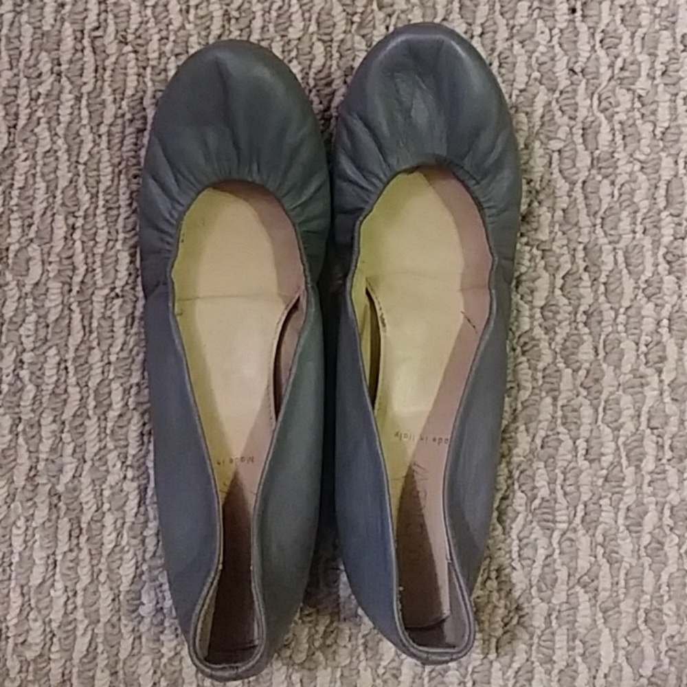 J. Crew Cece Italian-made Leather Ballet Flats